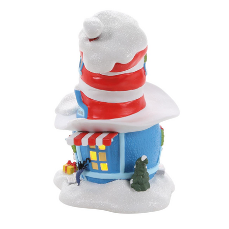 Department 56 Grinch Village Cat in the Hat Haberdashery Lit Building
