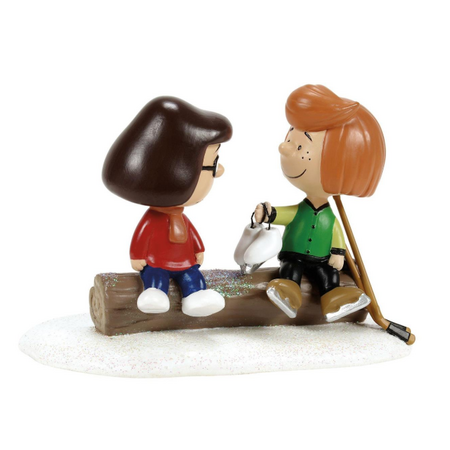 Department 56 Peanuts Village Peppermint Patty & Marcie Accessory