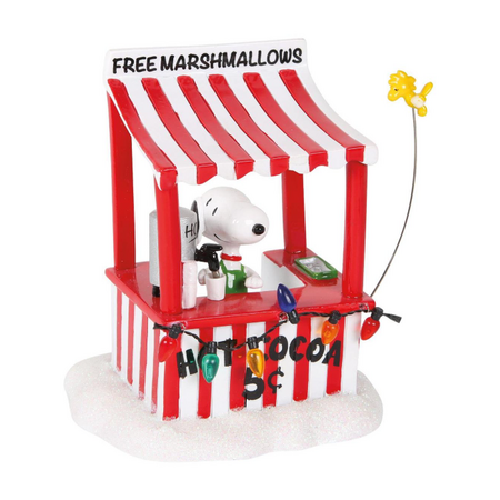 Department 56 Peanuts Village Snoopy's Cocoa Stand Accessory