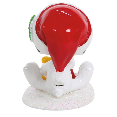 Department 56 Peanuts Village Happy Holidays Snoopy & Woostock Accessory
