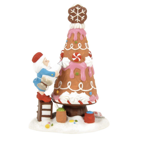 Department 56 North Pole Piping the Tree Accessory