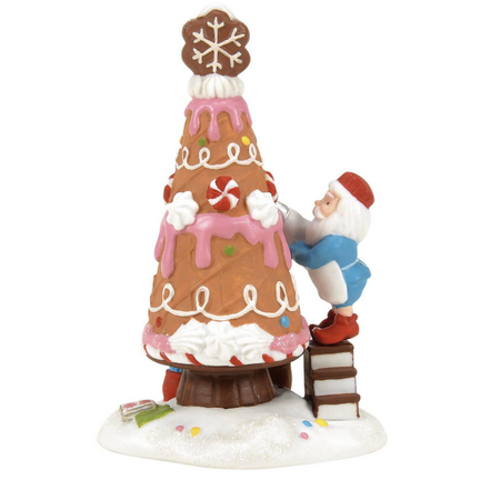Department 56 North Pole Piping the Tree Accessory