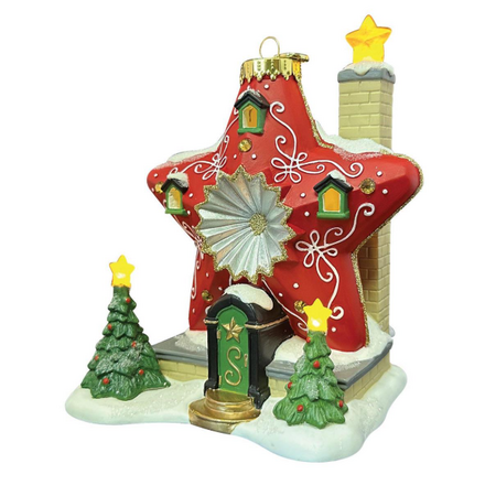 Department 56 North Pole Sparkle Star House Lit Building