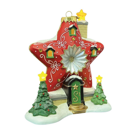 Department 56 North Pole Sparkle Star House Lit Building