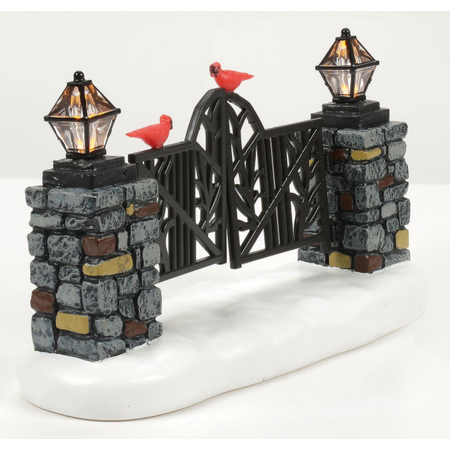 Department 56 Village Cross Product Cardinal Lit Christmas Gate Accessory
