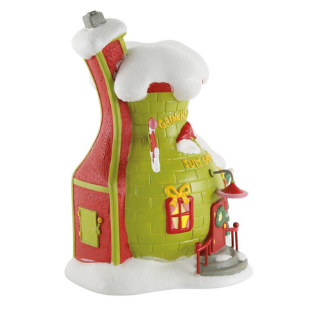 Department 56 Grinch Village Santy Suit Shoppe Lit Building