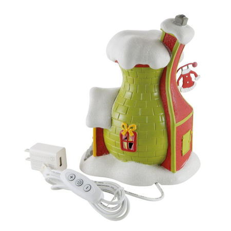 Department 56 Grinch Village Santy Suit Shoppe Lit Building