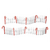 Department 56 Village Cross Product Delicious Candycane Fence Accessory