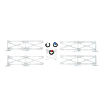 Department 56 Village Cross Product White Crossbuck Fence Accessory