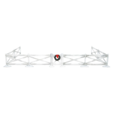 Department 56 Village Cross Product White Crossbuck Fence Accessory