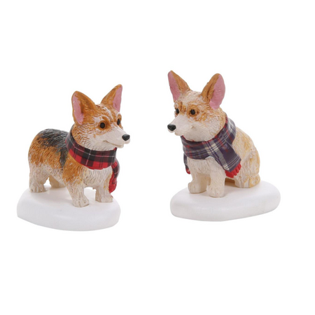 Department 56 Village Cross Product Highland Corgis Accessory