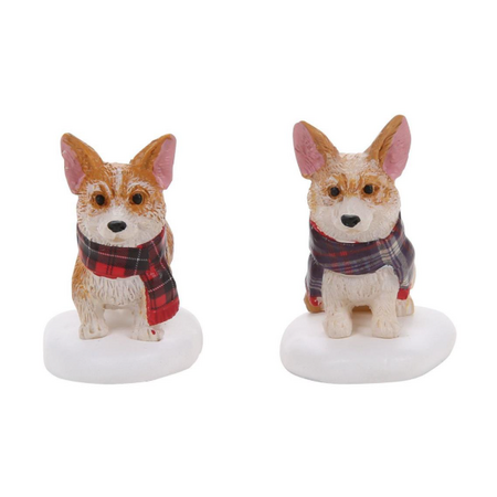 Department 56 Village Cross Product Highland Corgis Accessory