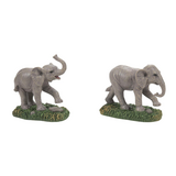 Department 56 Village Cross Product Zoological Garden Elephants Accessory