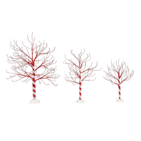 Department 56 Village Cross Product Peppermint Twist Trees Accessory