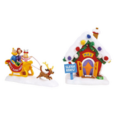 Department 56 Grinch Village Max's Sleigh Rides Lit Building