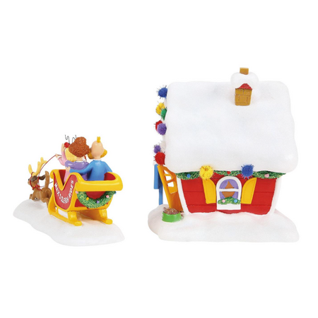 Department 56 Grinch Village Max's Sleigh Rides Lit Building