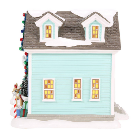 Department 56 Snow Village Rudolph House Lit Building