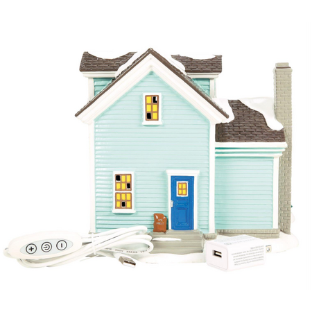 Department 56 Snow Village Rudolph House Lit Building
