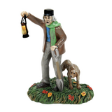 Department 56 Snow Village Halloween Silas Crump & His Dog Lit Accessory