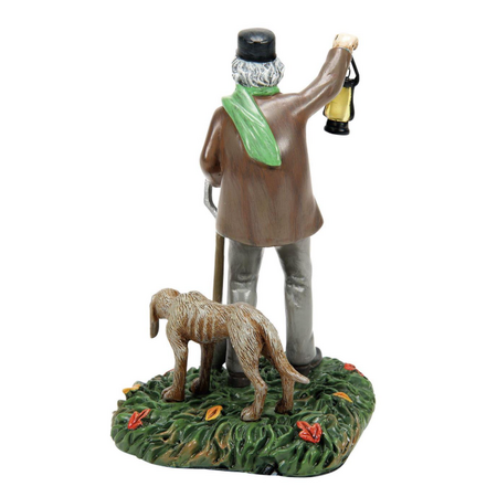 Department 56 Snow Village Halloween Silas Crump & His Dog Lit Accessory