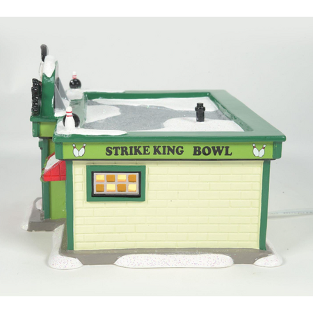 Department 56 Peanuts Village Strike King Bowling Alley Lit Building