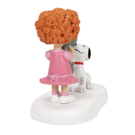 Department 56 Peanuts Village Frieda and Faron Meet Snoopy Accessory