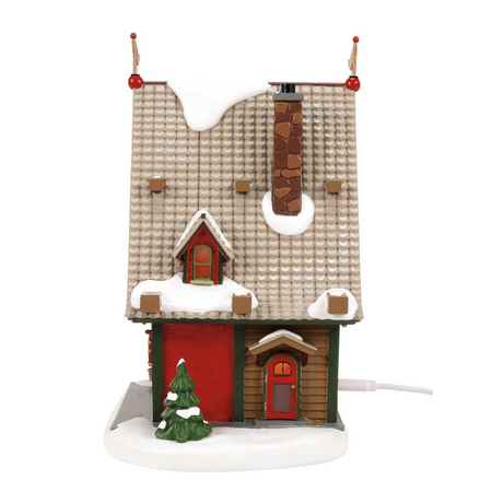 Department 56 North Pole Reindeer Acres Stables Lit Building