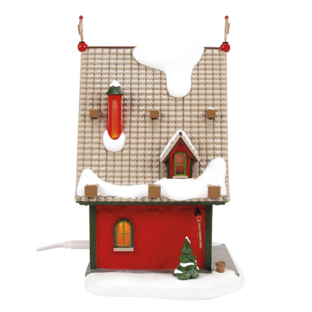Department 56 North Pole Reindeer Acres Stables Lit Building