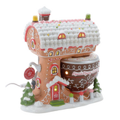 Department 56 North Pole Piper's Piping Academy Lit Building