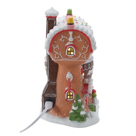 Department 56 North Pole Piper's Piping Academy Lit Building