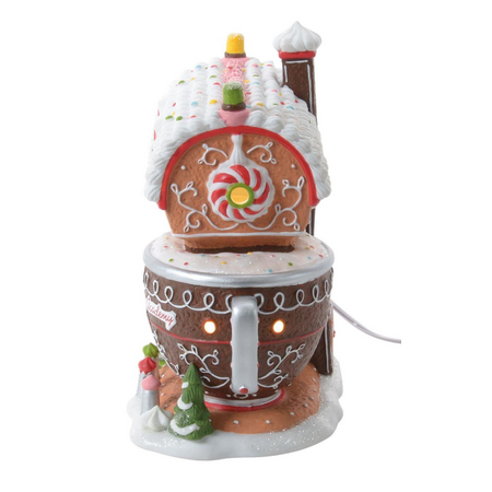 Department 56 North Pole Piper's Piping Academy Lit Building