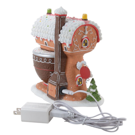 Department 56 North Pole Piper's Piping Academy Lit Building