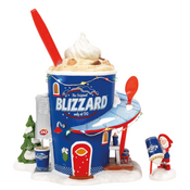 Department 56 North Pole Forecasting a Blizzard Lit Building