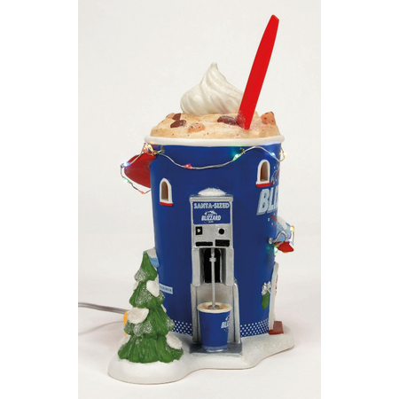 Department 56 North Pole Forecasting a Blizzard Lit Building
