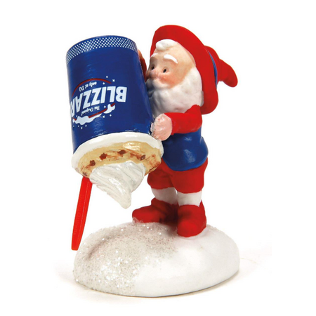Department 56 North Pole Forecasting a Blizzard Lit Building