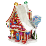 Department 56 North Pole Dum-Dums Flavor Makers Lit Building