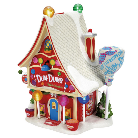 Department 56 North Pole Dum-Dums Flavor Makers Lit Building