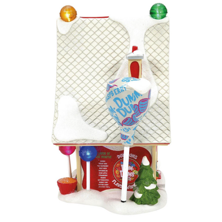 Department 56 North Pole Dum-Dums Flavor Makers Lit Building