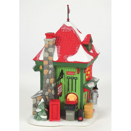 Department 56 North Pole Fifty-Six Wagon Factory Lit Building