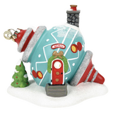 Department 56 North Pole Bauble's Ornament House Lit Building