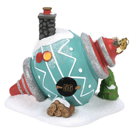 Department 56 North Pole Bauble's Ornament House Lit Building