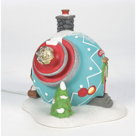 Department 56 North Pole Bauble's Ornament House Lit Building