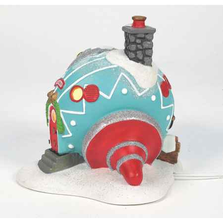 Department 56 North Pole Bauble's Ornament House Lit Building