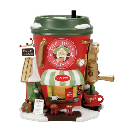 Department 56 North Pole Bean Depot Espresso Co Lit Building