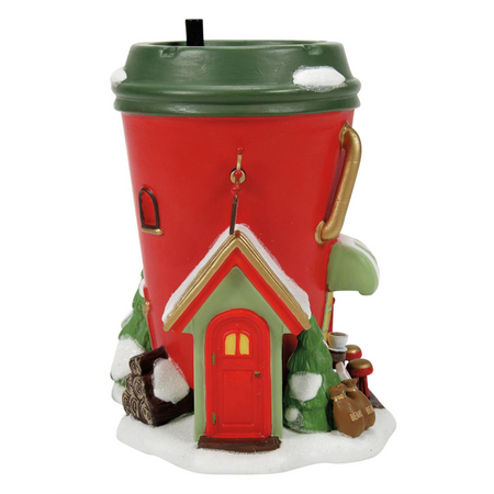 Department 56 North Pole Bean Depot Espresso Co Lit Building