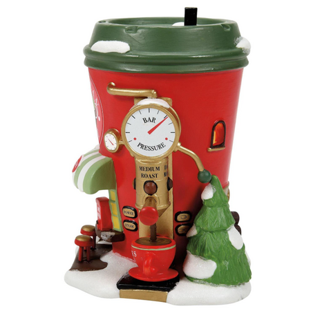 Department 56 North Pole Bean Depot Espresso Co Lit Building