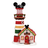 Department 56 Disney Village Keeping a Watch for Santa Lit Building