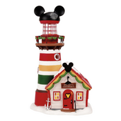 Department 56 Disney Village Keeping a Watch for Santa Lit Building
