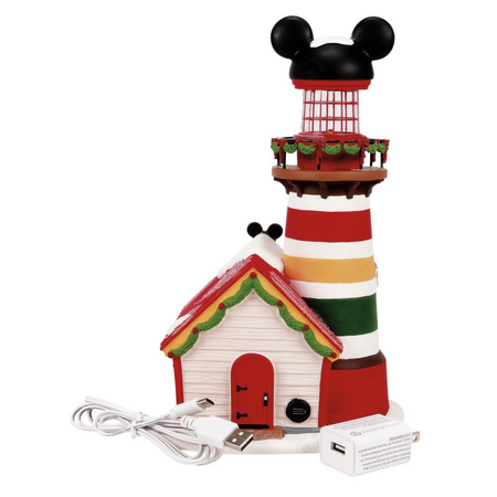 Department 56 Disney Village Keeping a Watch for Santa Lit Building
