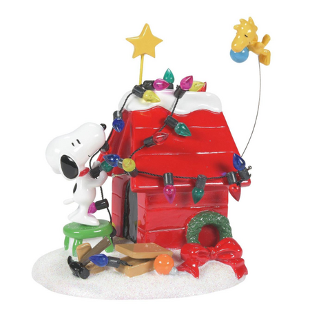 Department 56 Peanuts Village Getting Ready for Christmas Accessory